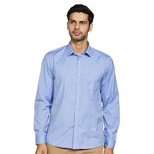 Max Mens Cotton Solid Full Sleeves Regular