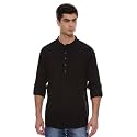 Max Men39s Full Sleeves Mandarin Collar Solid