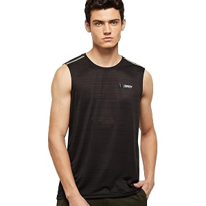 Max Mens Printed Sleeveless Sports T-Shirt