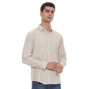 Max Mens Printed Slim Fit Shirt