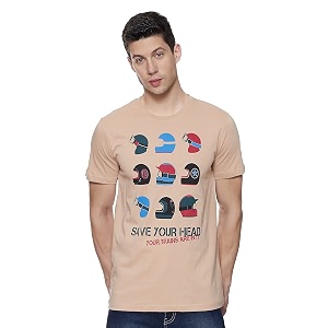 Max Mens Printed Slim Fit T-Shirt