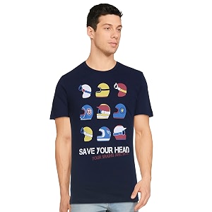 Max Mens Printed Slim Fit T-Shirt