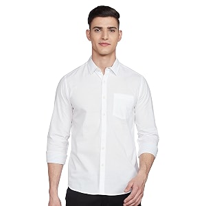 Max Mens Regular Fit Textured Full Sleeves