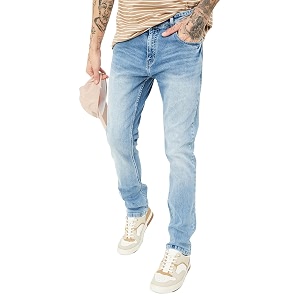 Max Mens Slim Fit Mid Rise Jeans
