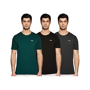 Max Mens Solid Slim Fit T-Shirt