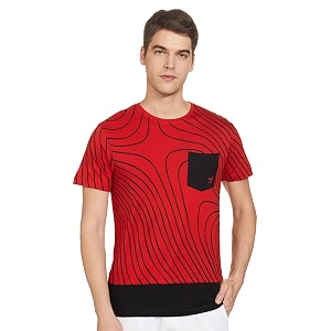 Max Mens Solid Slim Fit Tshirt