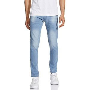 Max Mens Stonewashed Regular Fit Jeans