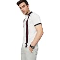 Max Men Cotton Striped Slim Fit Polo