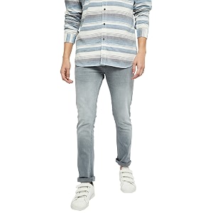 Max Men Light Washed Slim Fit Jeans