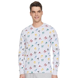 Max Men Printed Slim Fit Sports T-Shirt