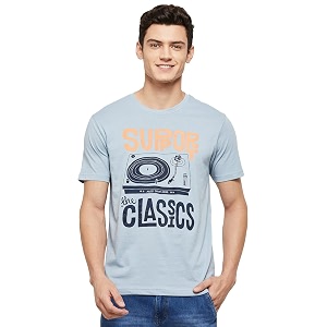 Max Men Slim Fit Graphic Printed T-Shirt