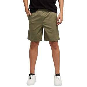 max men slim fit solid elasticated slim fit comfort short