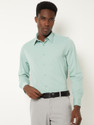 MAX Men Solid Casual Green Shirt