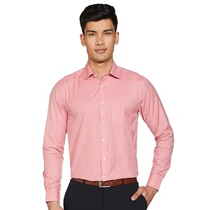 Max Men Cotton Solid Regular Fit Formal