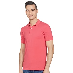 Max Men Solid Slim Fit Polo T-Shirt