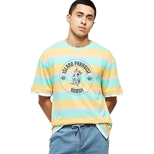 Max Men Striped Ultra Slim Fit Crew