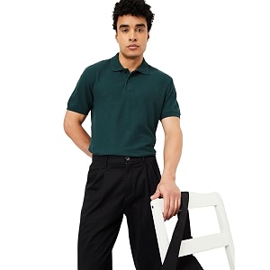Max Mens Cotton Blend Regular Fit Half