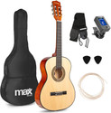 Max Music MAX SoloArt Junior 3/4 Beginner Acoustic Guitar Starter Kit Acoustic Guitar Basswood Basswood