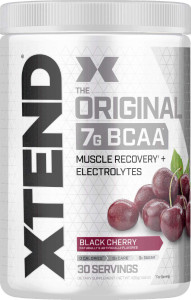 max performance original bcaa muscle recovery with electrolytes 7g bcaas 25g l-gluta 30 serving bcaa 420 g black cherry