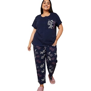 Max Plus Size Women Floral Printed PJ