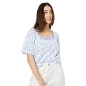 Max Plus Size Women Printed Puffed Sleeve