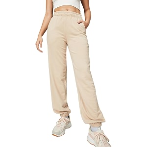 max plus size women solid athleisure joggers