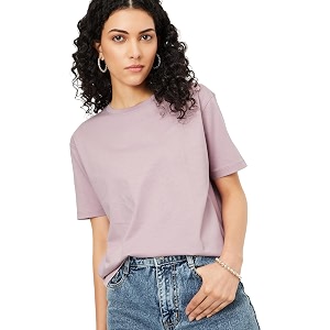 Max Plus Size Women Solid T-Shirt