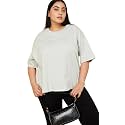Max Plus Size Women Solid T-Shirt