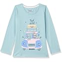 Max Girls Graphic Print T-Shirt with Long Sleeves