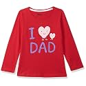 Max Girls Graphic Print T-Shirt with Long Sleeves