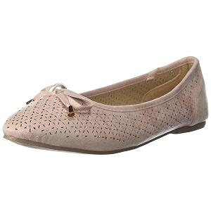 Max Solid Bow Detail Ballerinas