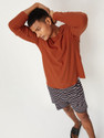 MAX Solid Men Round Neck Brown T-Shirt