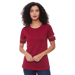 Max Womens Solid Regular Fit Top