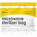 Max Strength Pro Microwave Steam Sterilizer Bags 20pc, Reusable Large Bags