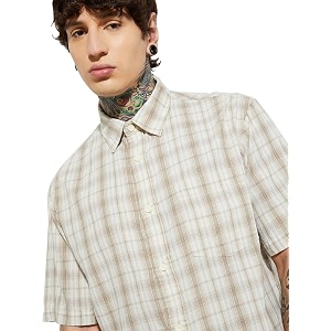 Max URB N Men Half Sleeves Checked