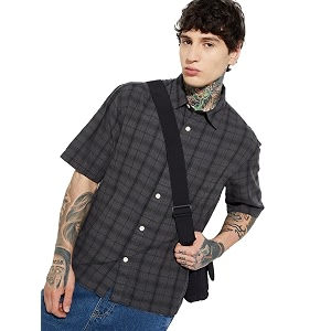 Max URB N Men Half Sleeves Checked