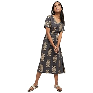 Max Womens 100 Rayon Printed Short Sleeves