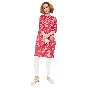 Max Womens Cambric Regular Fit Casual Kurta