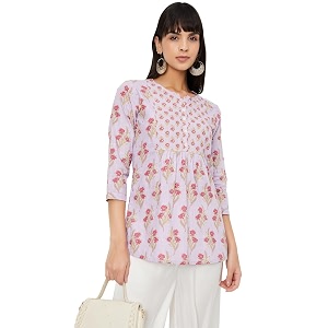 Max Womens Cotton Blend Regular Fit Kurta