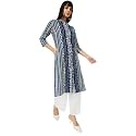 Max Women39s Cotton Blend Printed Regular Kurta