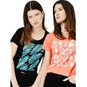 Max Women39s Cotton Regular Fit Graphic Printed