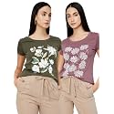 Max Women39s Cotton Regular Fit Graphic Printed
