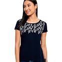 Max Women39s Cotton Regular Fit Printed Round