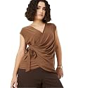 Max Women39s Cotton Solid Regular Fit Top