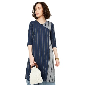 Max Womens Cotton Straight Fit Straight Kurta