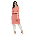 Max Women39s Cotton Straight Fit Straight Kurta