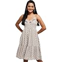 Max Women Printed Midi A-Line Dress