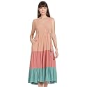Max Women39s Printed Round Neck Ethnic Dress