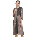 Max Women39s Rayon Printed Three-Quarter Sleeves A-Line