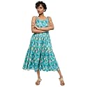 Max Women39s Rayon Printed Sleeveless A-Line Dress